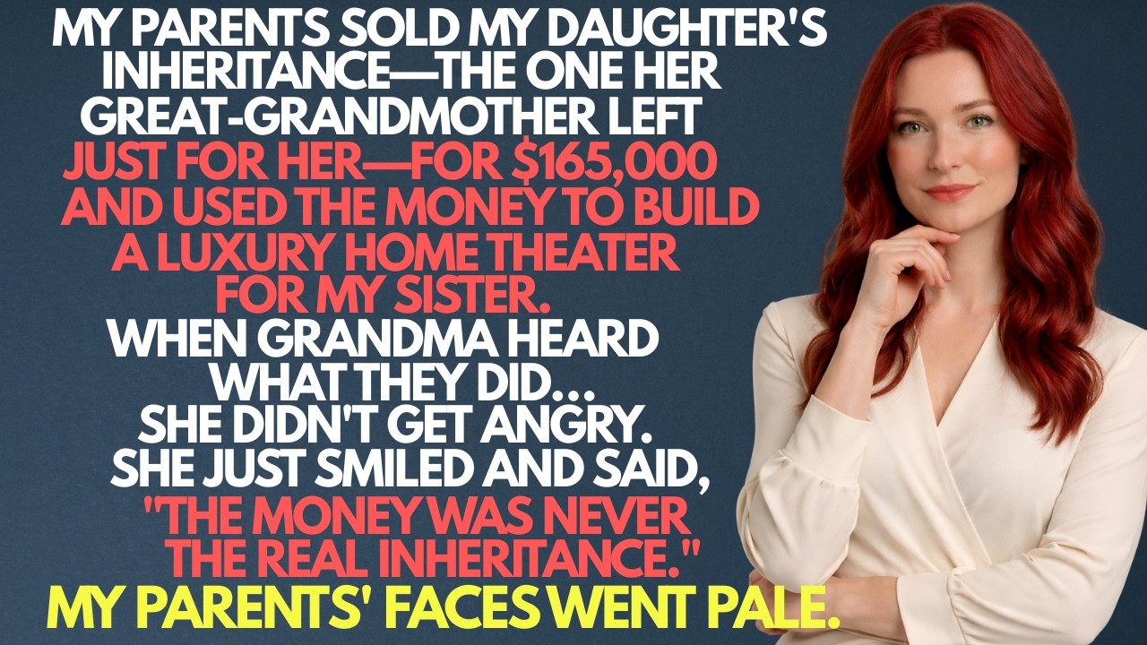 My parents SOLD my daughter’s inheritance for $165,000 to build my sister a luxury theater
