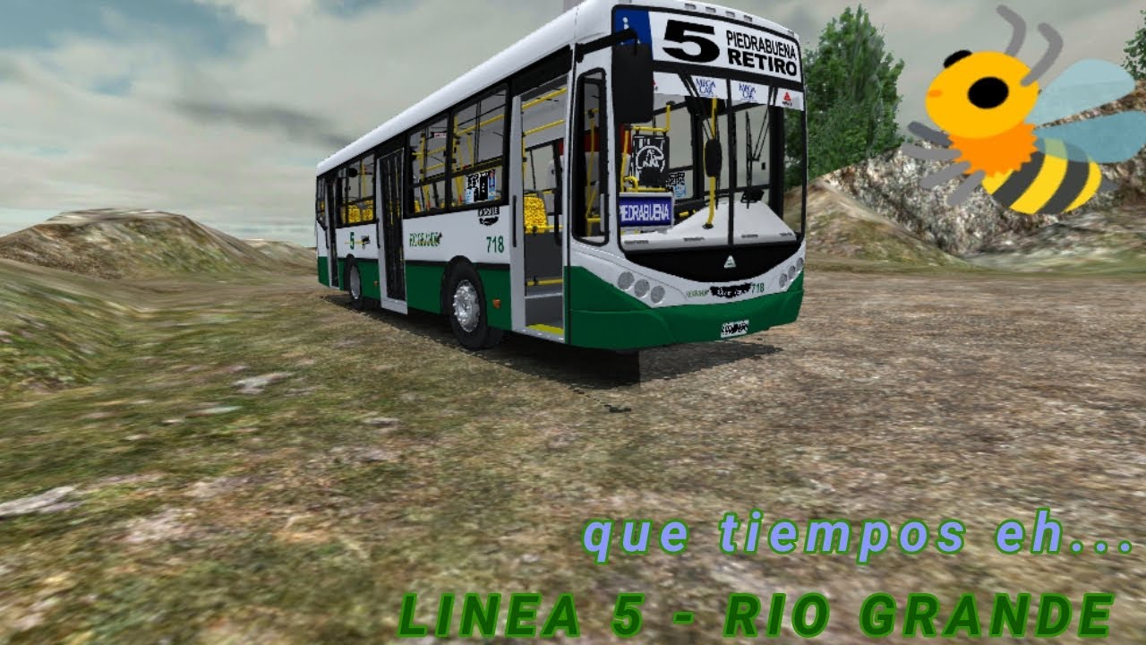 Linea 5 recorrido de una vuelta+choque- PBSU