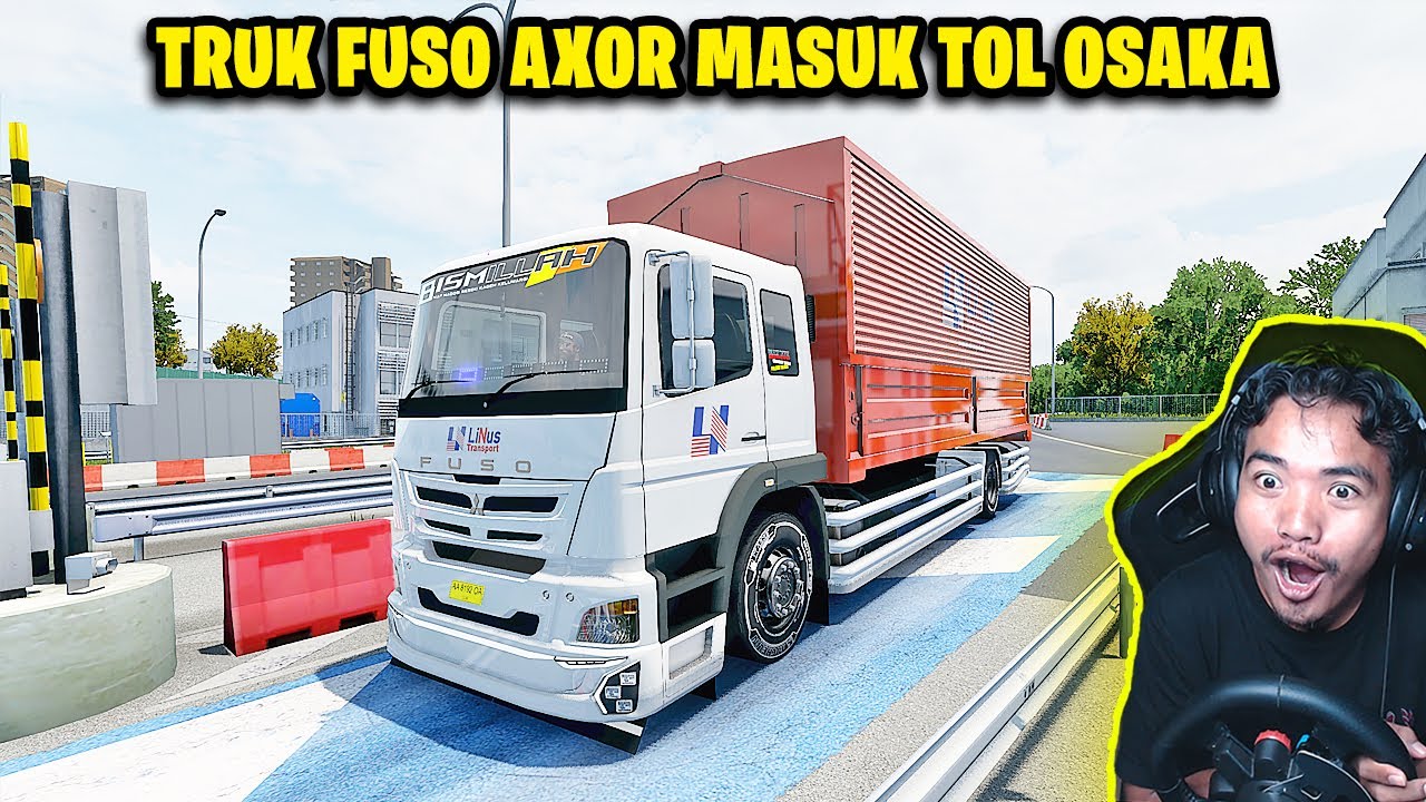 PERTAMA KALI TRUK FUSO AXOR MASUK TOL JEPANG - Euro Truck Simulator 2