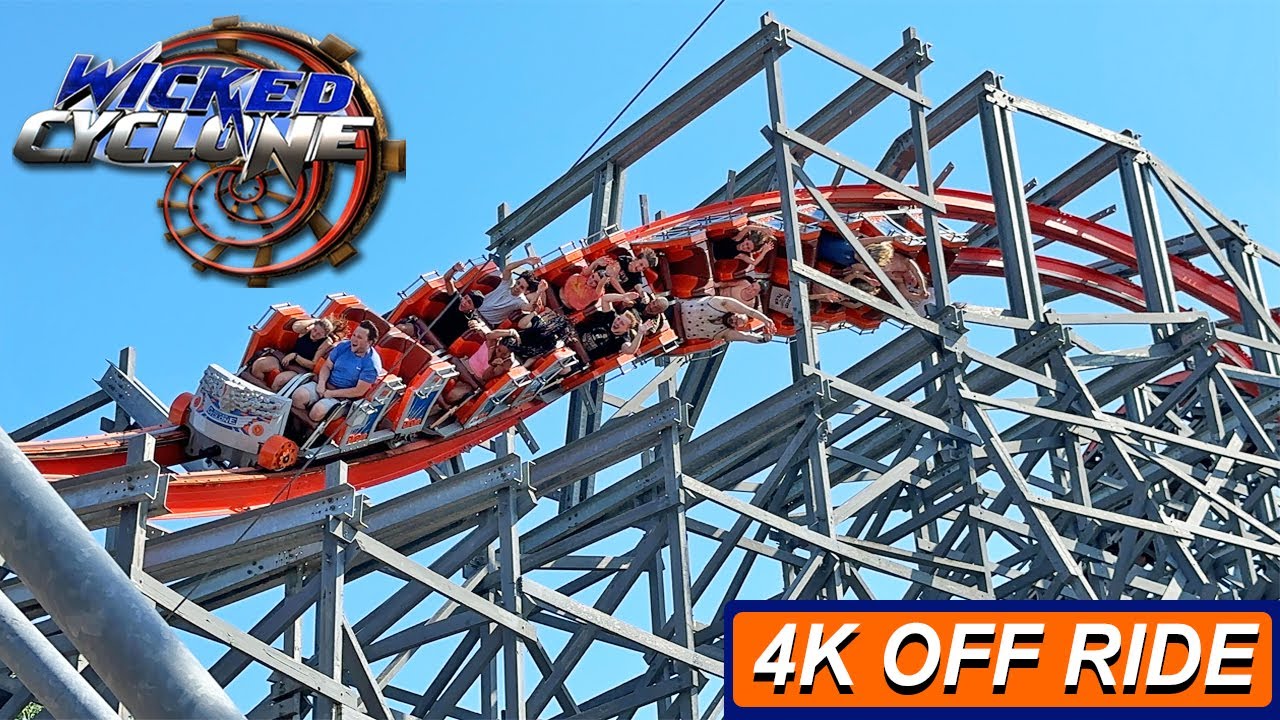 Wicked Cyclone (4K OFF Ride POV)- Six Flags New England, Agawam, MA