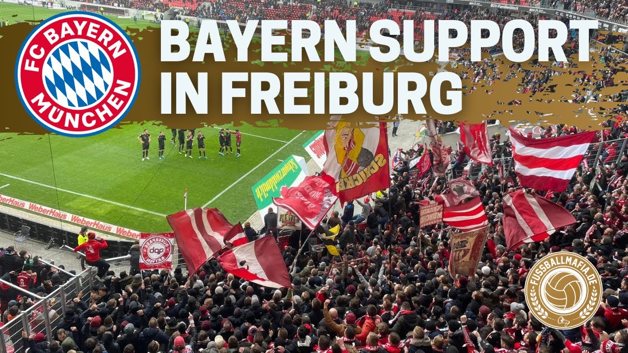 FC Bayern Support im neuen Gästeblock in Freiburg (02.04.2022)
