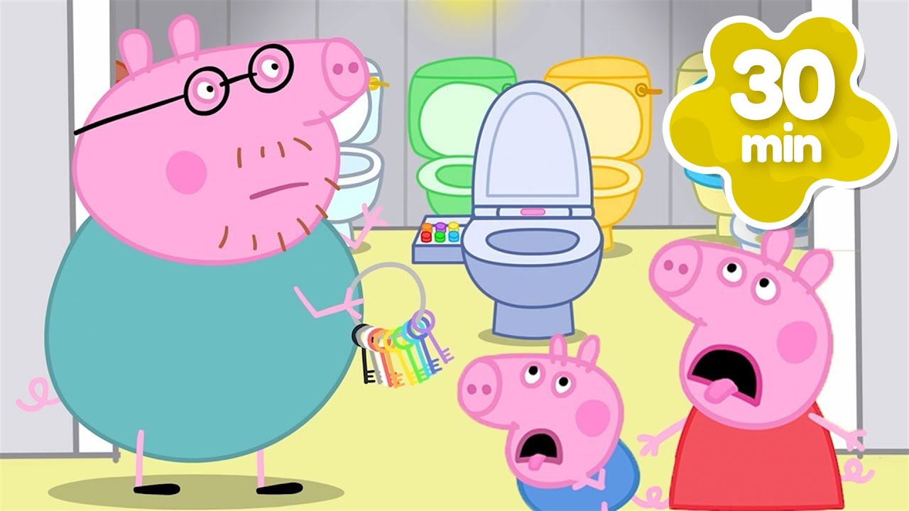 Peppa entdeckt geheimnisvolle Türen🚪 Das Badezimmer-Abenteuer! 🚽 30 Minuten | Peppa Pig Deutsch