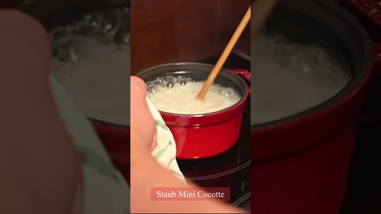 Cooking Rice in a Mini Pot? | STAUB La Cocotte #shorts