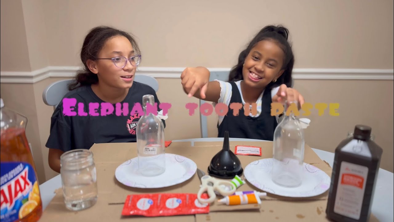 Making ELEPHANT TOOTHPASTE for kids 