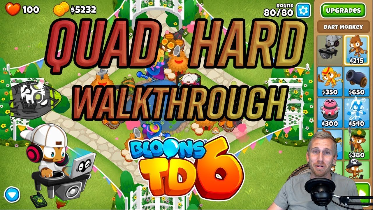 Bloons TD 6 - Quad Hard Walkthrough