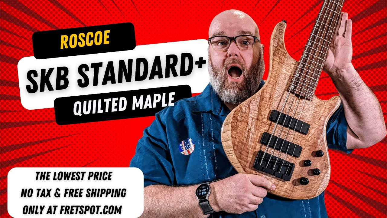 Roscoe SKB Standard Plus: Quilted Maple Top,  Indian Rosewood 33