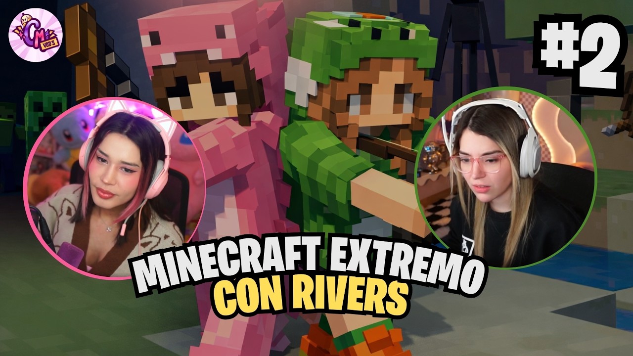 MINECRAFT EXTREMO CON RIVERS!! #2