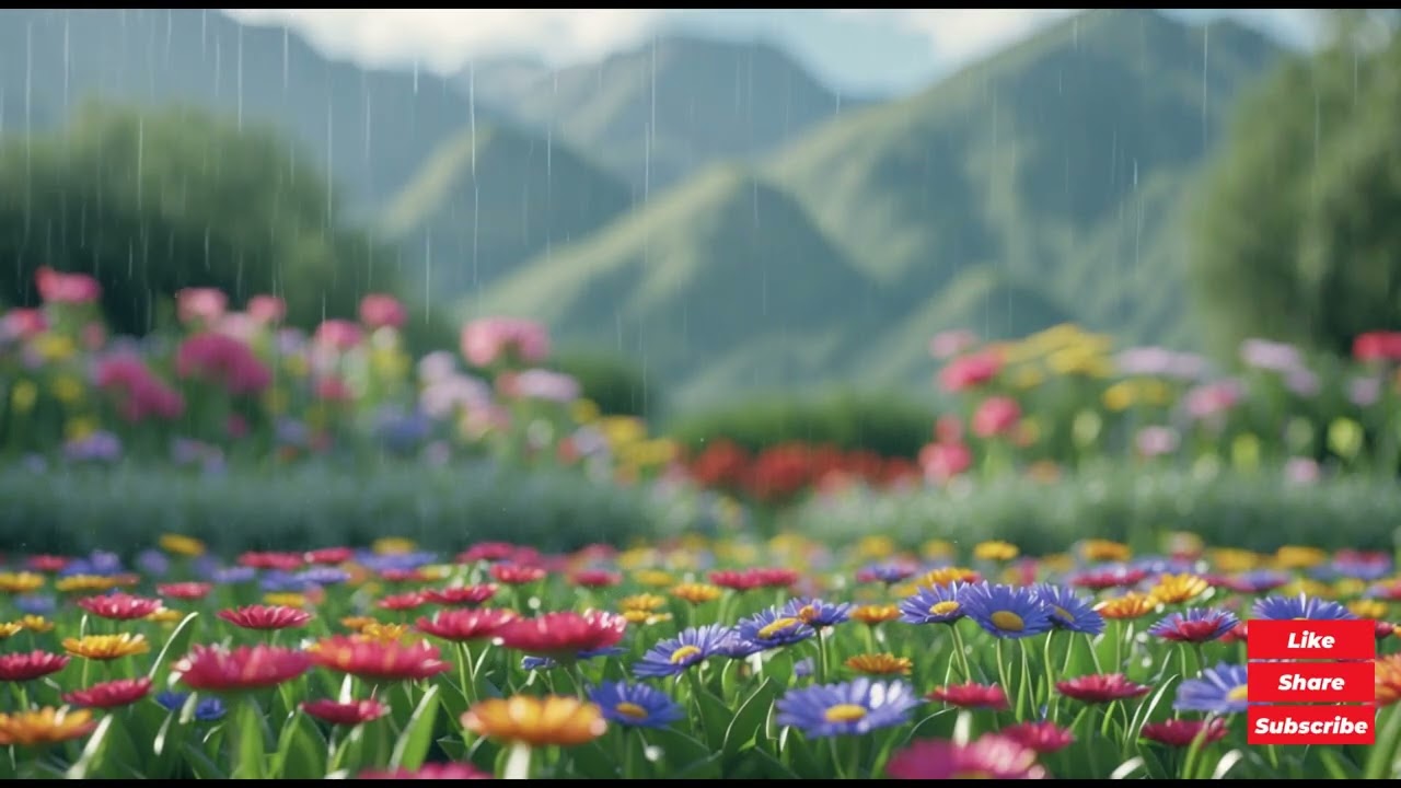 1 Hour of Deep Anxiety Relief | Healing Garden Rain #healing #calm #anxiety  #relaxing #overthinking