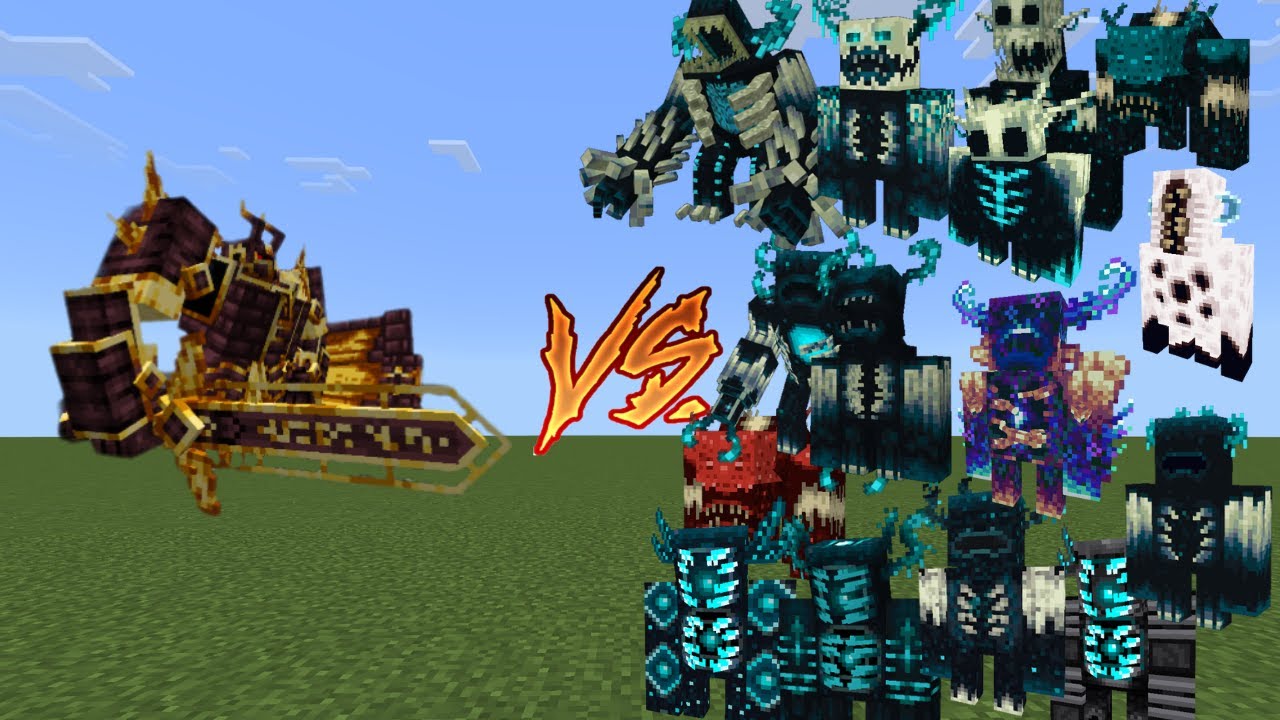 MCPE Mob Battle 22: Ignis from China vs Warden PLUS+