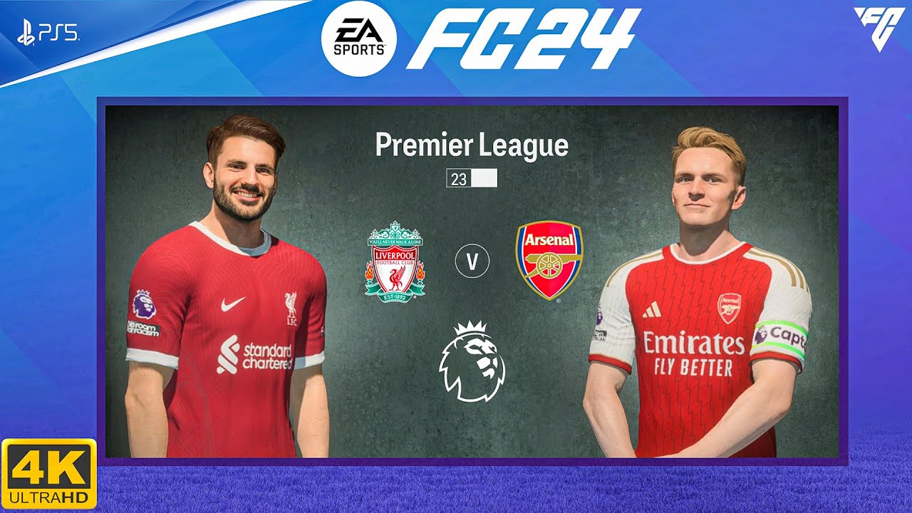 FC 24 - Arsenal Vs Liverpool - Premier League 23/24 | PS5™ [4K60]