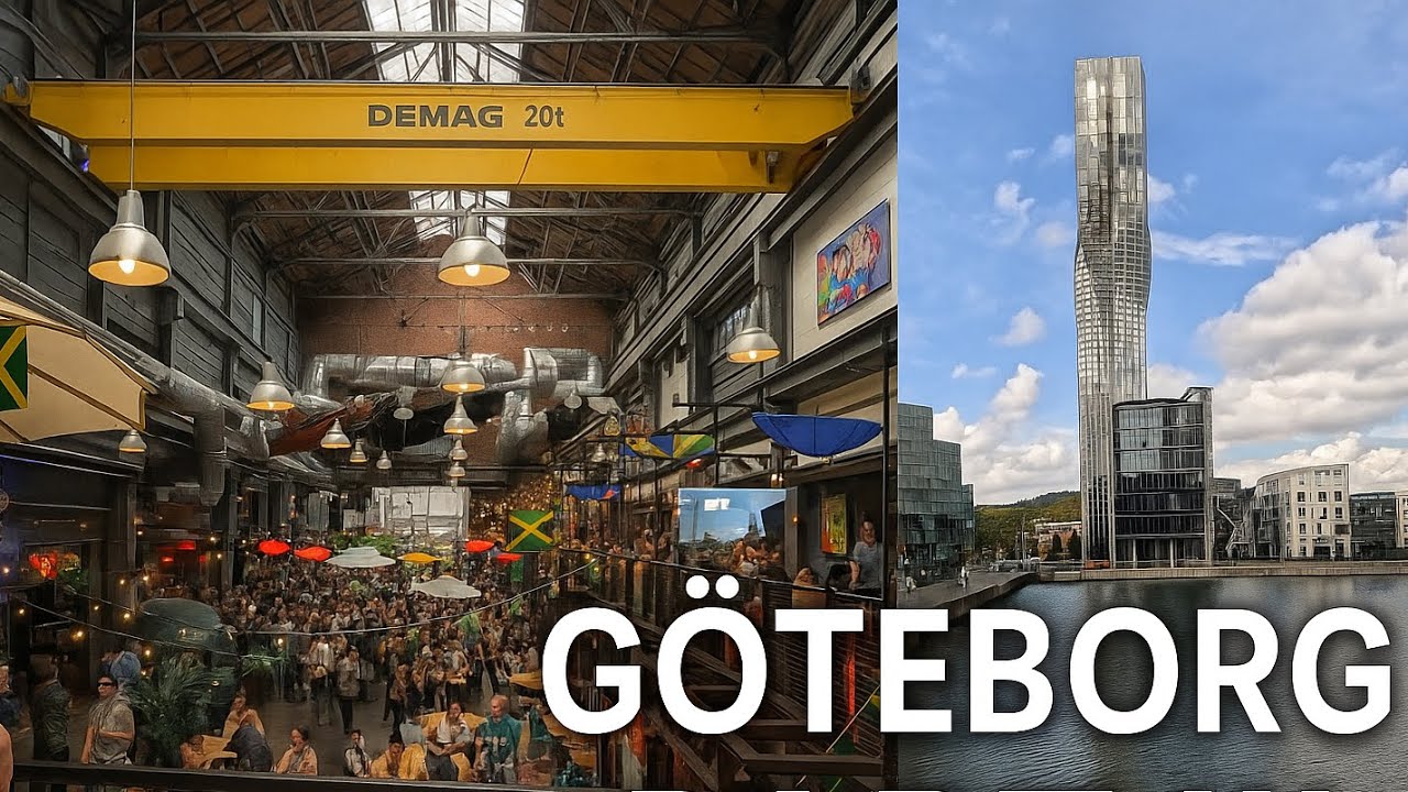 İsveç : Göteborg Gezi Vlogu, Streetfood Pazarı, Kapalı Çarşı ve Nordstan