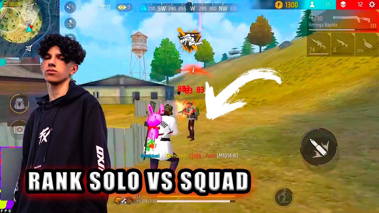 FLUPY FEZ O INACREDITAVEL JOGANDO RANK SOLO VS SQUAD!