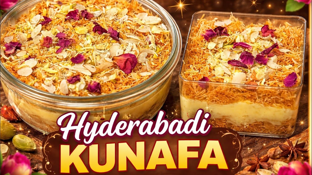 ईद की खुशियों को मीठा करें अपने हाथों से कुनाफा बना कर | easiest kunafa recipe| Nawabi savaiyan 