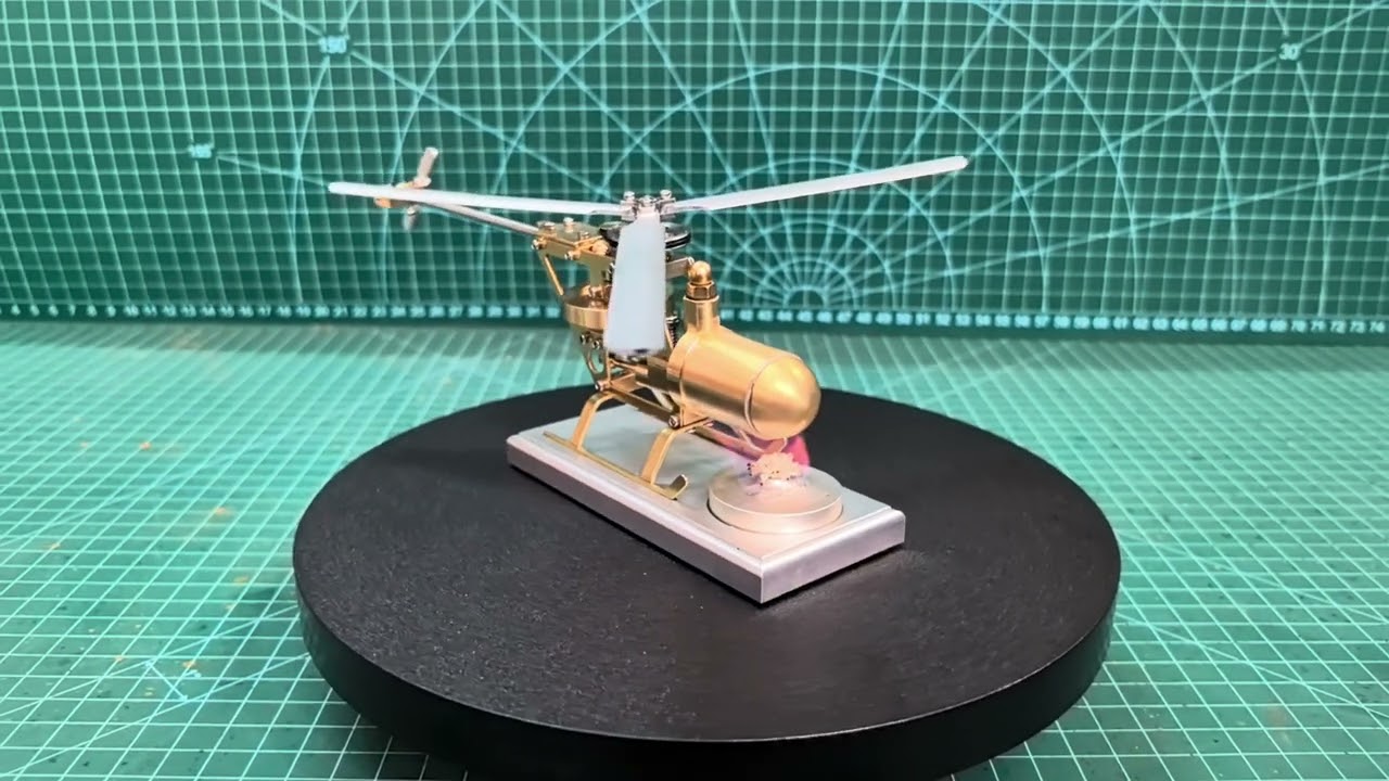 DIY engine model steam powered helicopter (steam engine)&Steam Helicopter Model(S01)