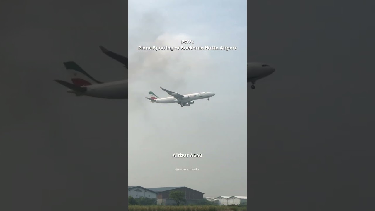 POV Plane Spotting di Soekarno Hatta Airport📸✈️ #pesawat #aviation #planespotting #avgeek #spotter