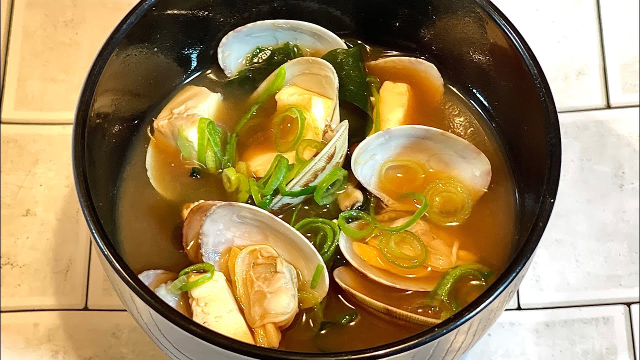 Japanese Miso Soup with Clams