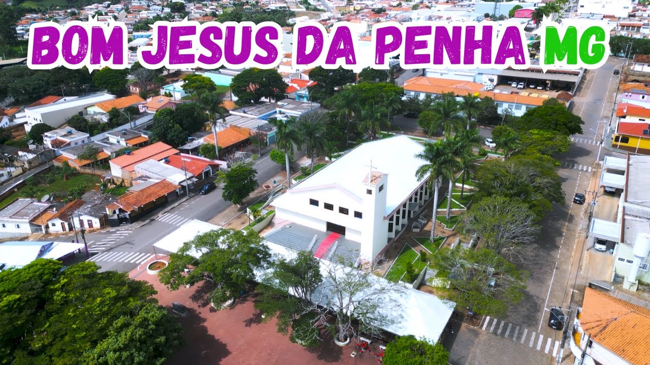 Bom Jesus da Penha MG vista por cima com meu drone