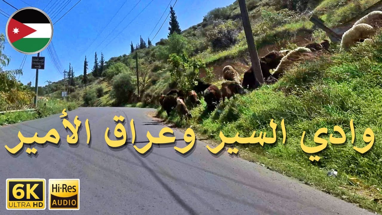 Amman 4K Tour (2025) 🇯🇴 | Driving from Wadi Al-Seer to Iraq Al-Amir in Spring (No Music, No Talking)