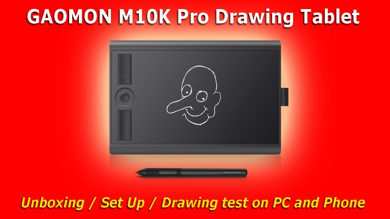 🎨 GAOMON M10K PRO Drawing Tablet / Unboxing / Set Up / Demo