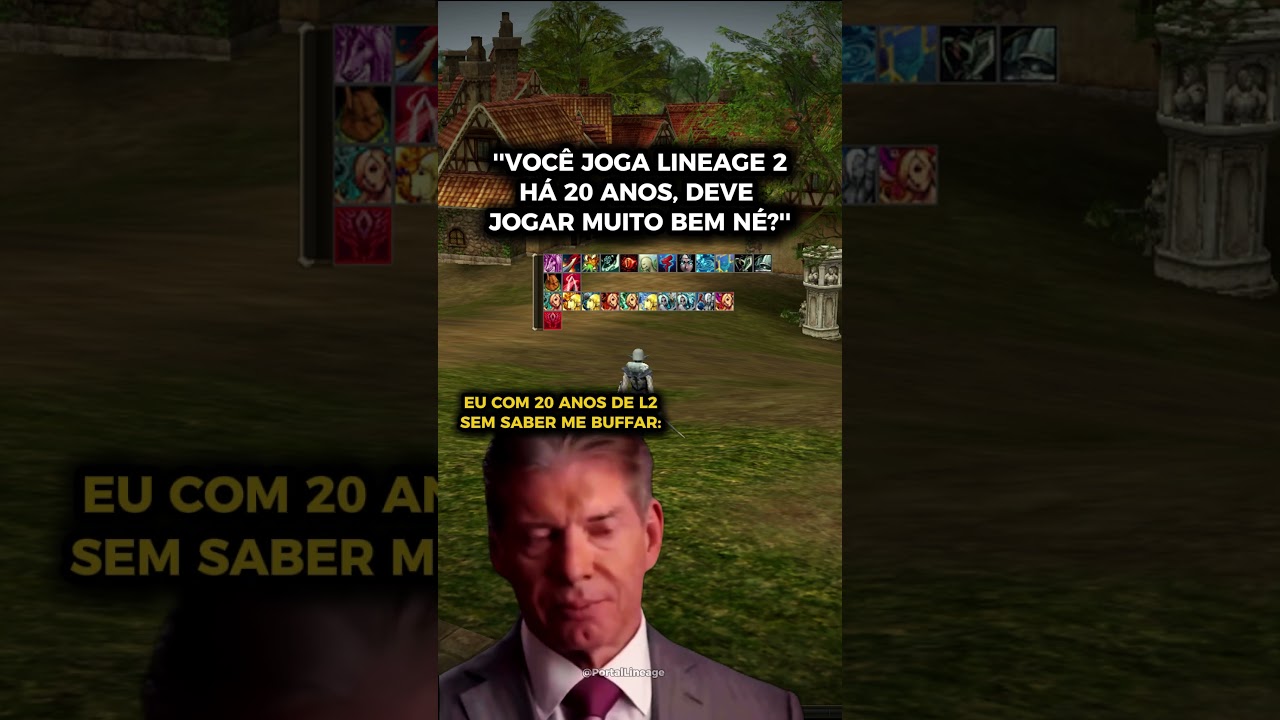 ''Voc&ecirc; joga Lineage 2 h&aacute; 20 anos, deve jogar muito bem, n&eacute;?'' Eu: