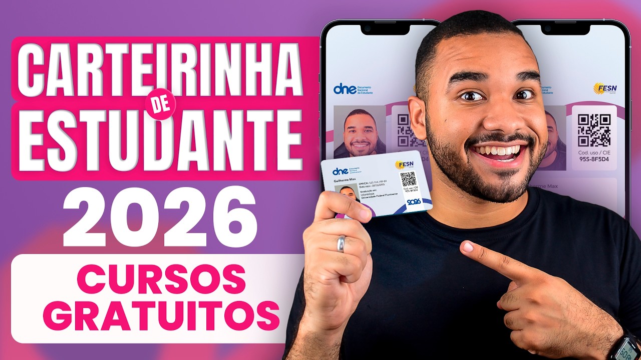 [ATUALIZADO] Carteirinha de Estudante através de CURSOS GRÁTIS! Saiba como fazer!