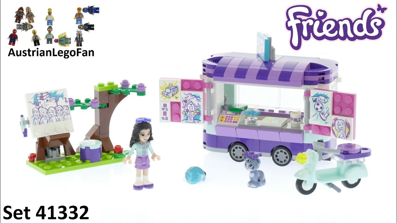 Lego Friends 41332 Emma´s Art Stand - Lego Speed Build Review