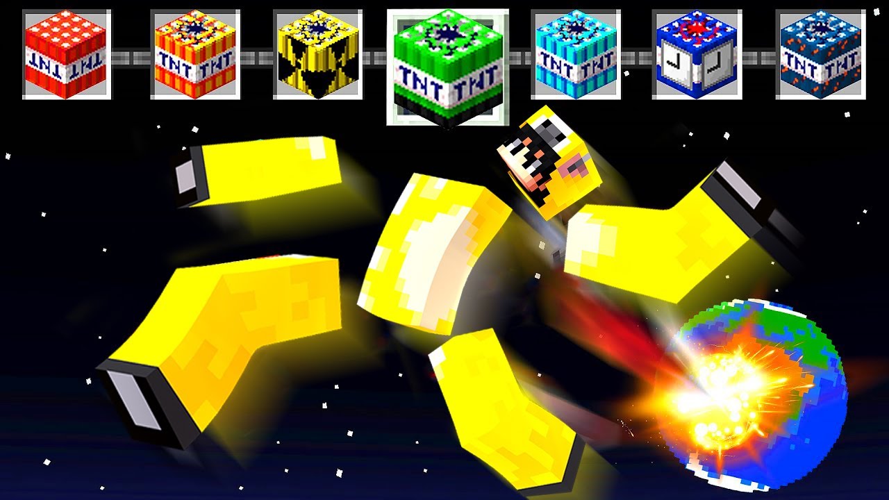 BİR TNT BÜTÜN DÜNYAYI YOK EDİYOR! - Minecraft