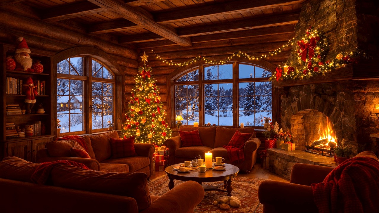 Cozy Fireplace Smooth Jazz for Work ☕ Relaxing Instrumental Music for Deep Focus & Productivity