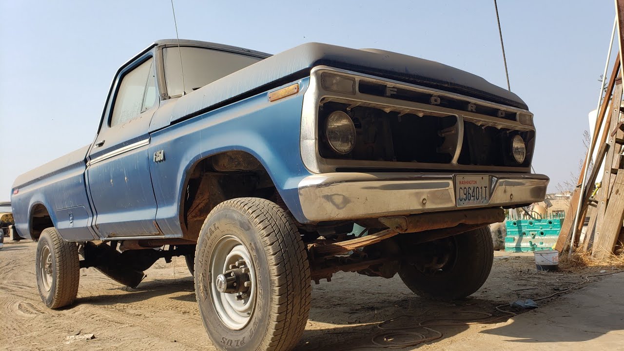 1974 High Boy - f250 - 4x4  truck restoration - setting for years - will it start