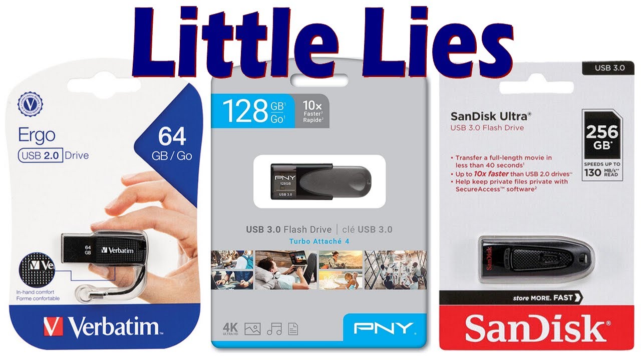 *Actual user storage less - The USB drive capacity cheat