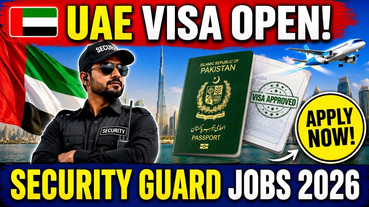 UAE Security Guard Visa Open 2026? 🇦🇪 How to Apply for Security Guard Jobs in Dubai | Full Guide