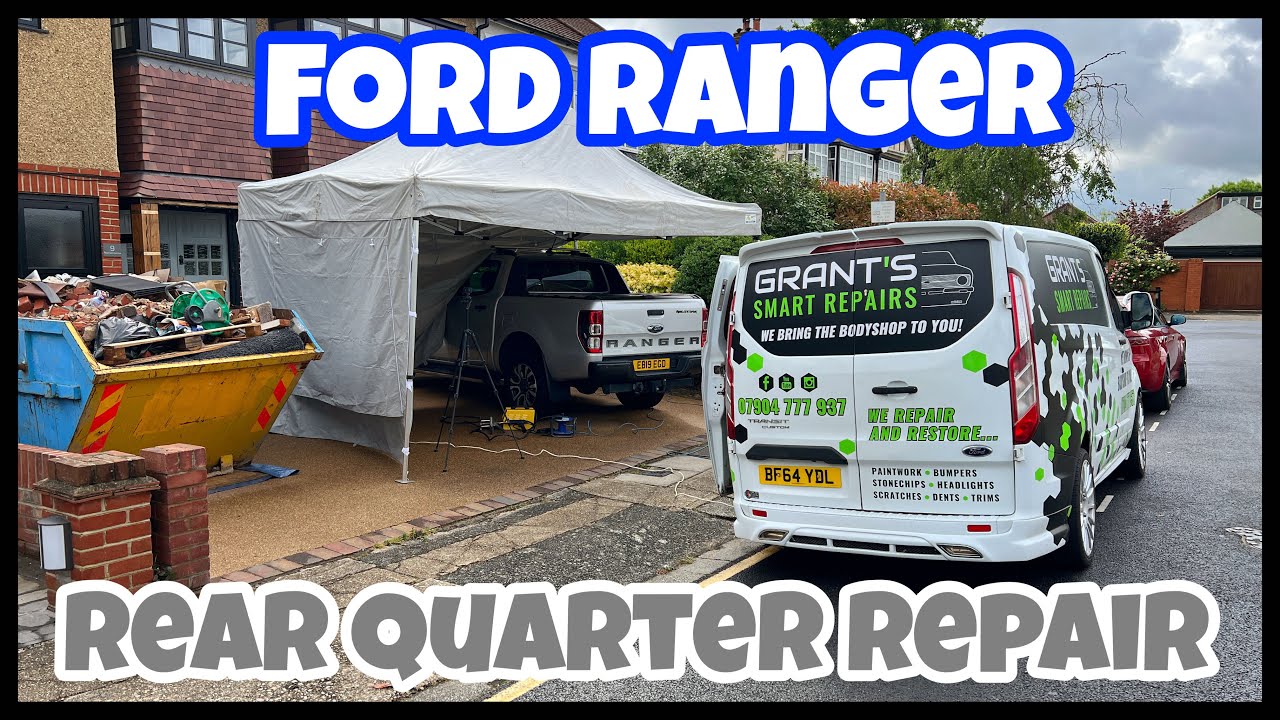 Smart repair Ford Ranger rear quarter repair