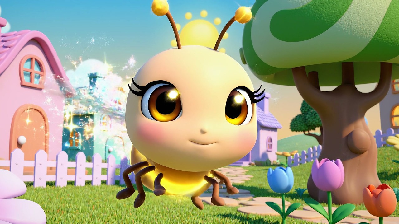 Little Firefly Glows Blink Blink Blink | Nighttime Magic & Sensory Kids Songs