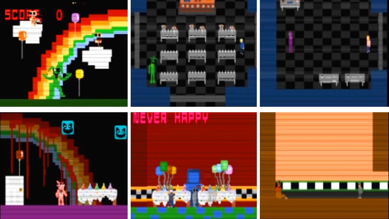 The Return to Freddy's 5 ALL MINIGAMES