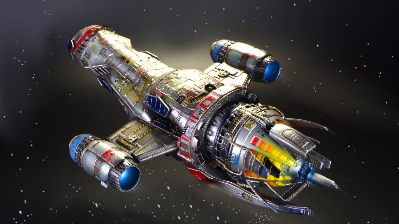 Serenity Firefly - 3D SLA Printed - 1:400 - Sci-fi Model