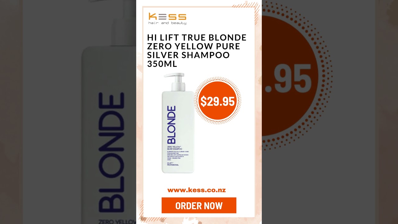 💜  Hi Lift True Blonde Zero Yellow Pure Silver Shampoo 350ml at special price of $29.95! 💜