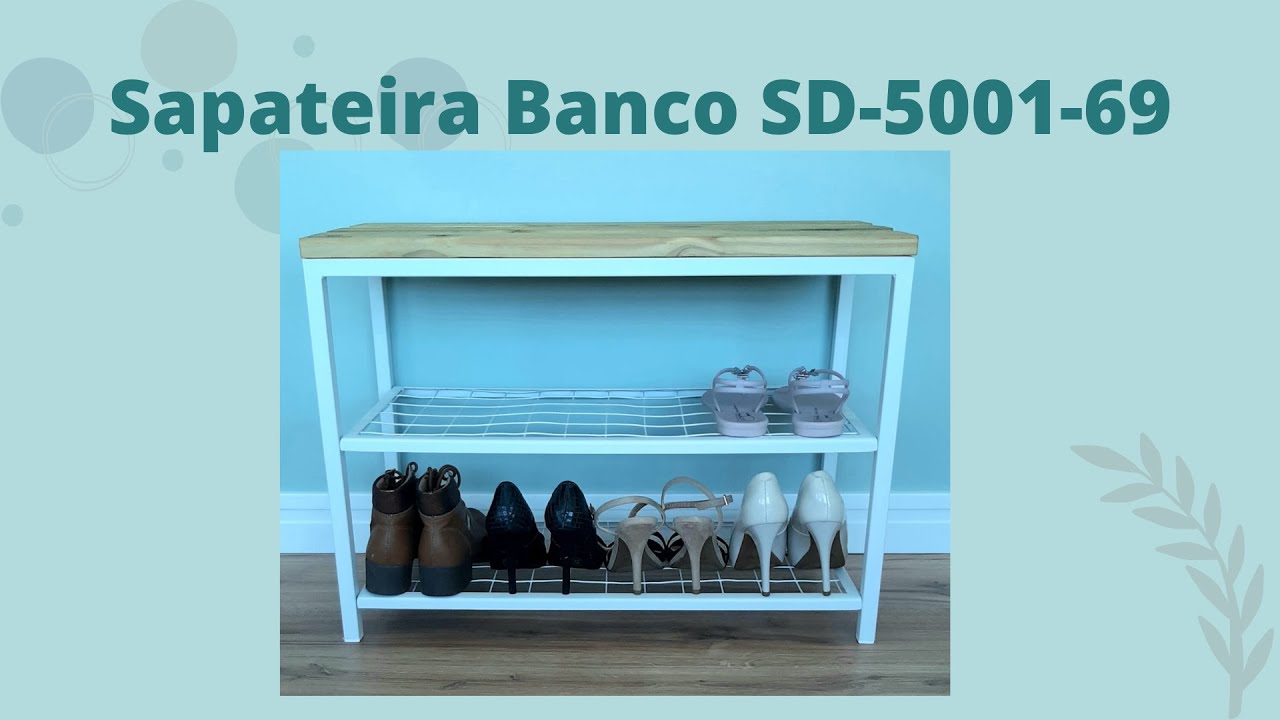 SAPATEIRA SD-5001-69 BRANCA STRASSIS DESIGN
