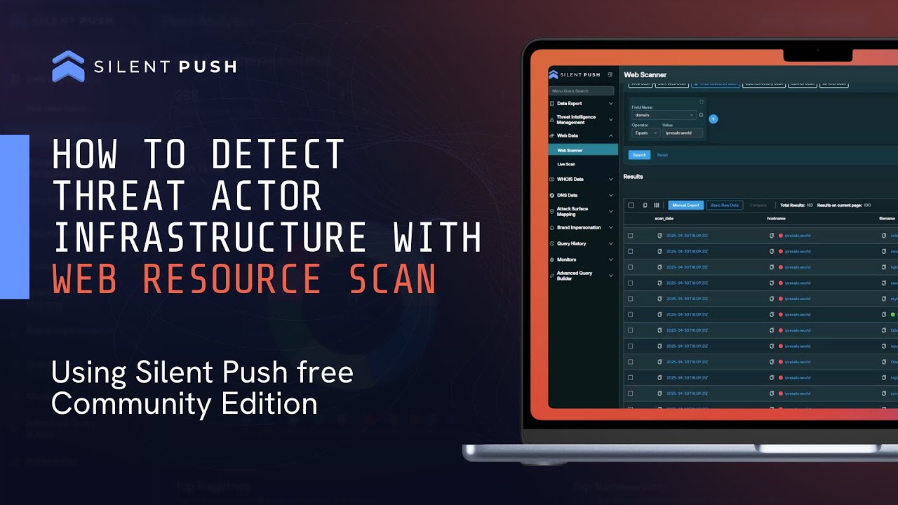 How to Detect Threat Actor Infrastructure with Web Resource Scan