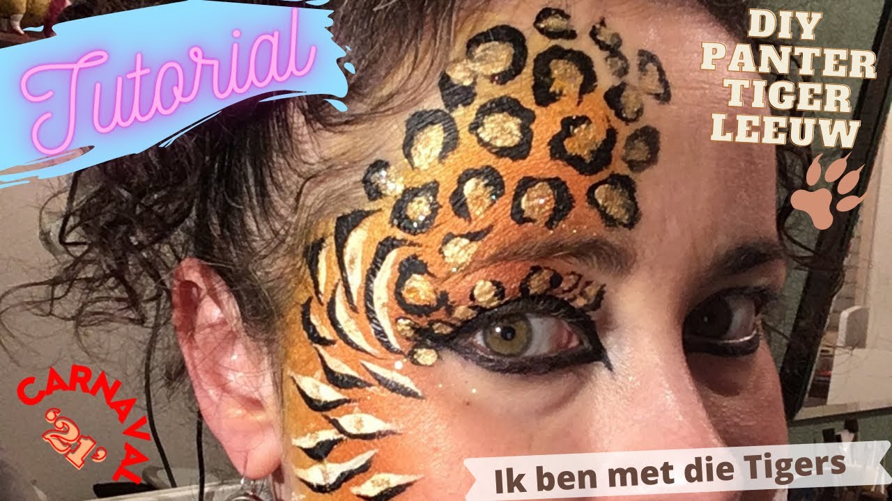 Een panter schminken & hoe krijg je schmink uit je oog? 😹 #24