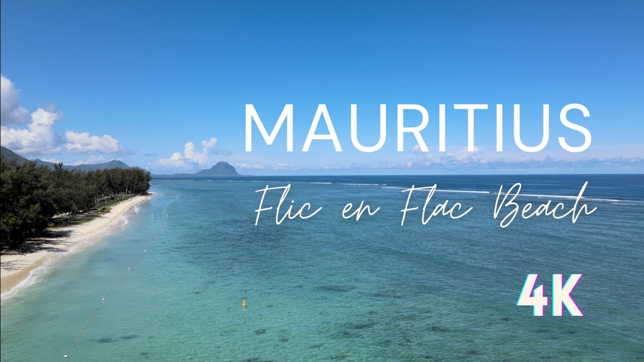 Mauritius - Flic en Flac Beach during lockdown | 4k drone video 🏝
