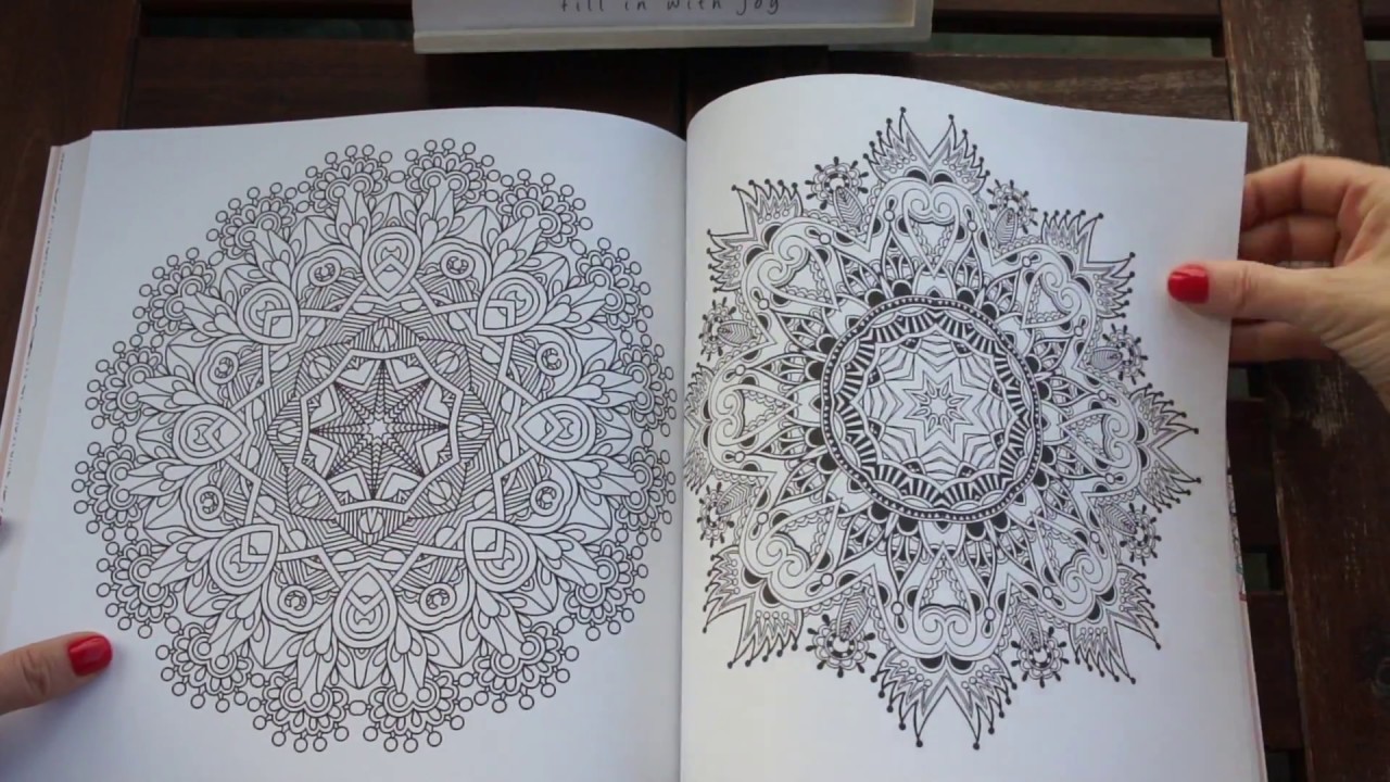 Mandala Meditation Coloring Book -flip through