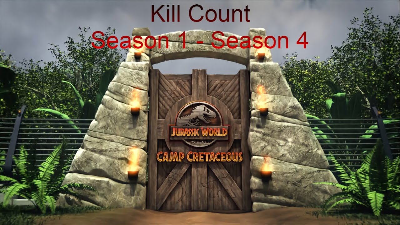 Jurassic World Camp Cretaceous Kill Count Season 1-Season 4