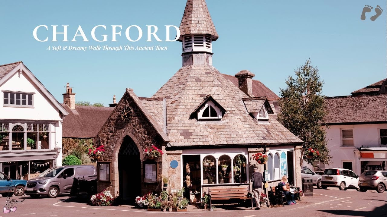 CHAGFORD | A Romantic Walk Through Dartmoor’s Ancient Market Town (4K, No Talking)