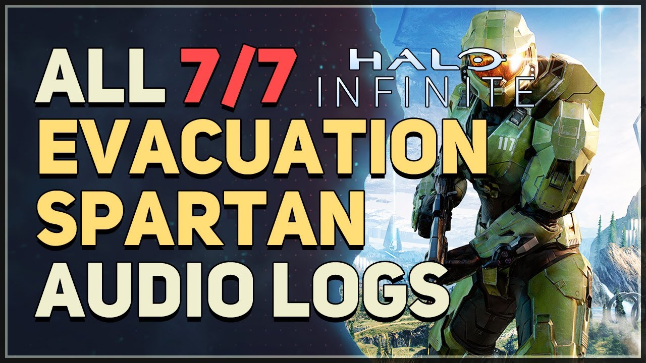 All 7 Evacuation Spartan Audio Logs Halo Infinite