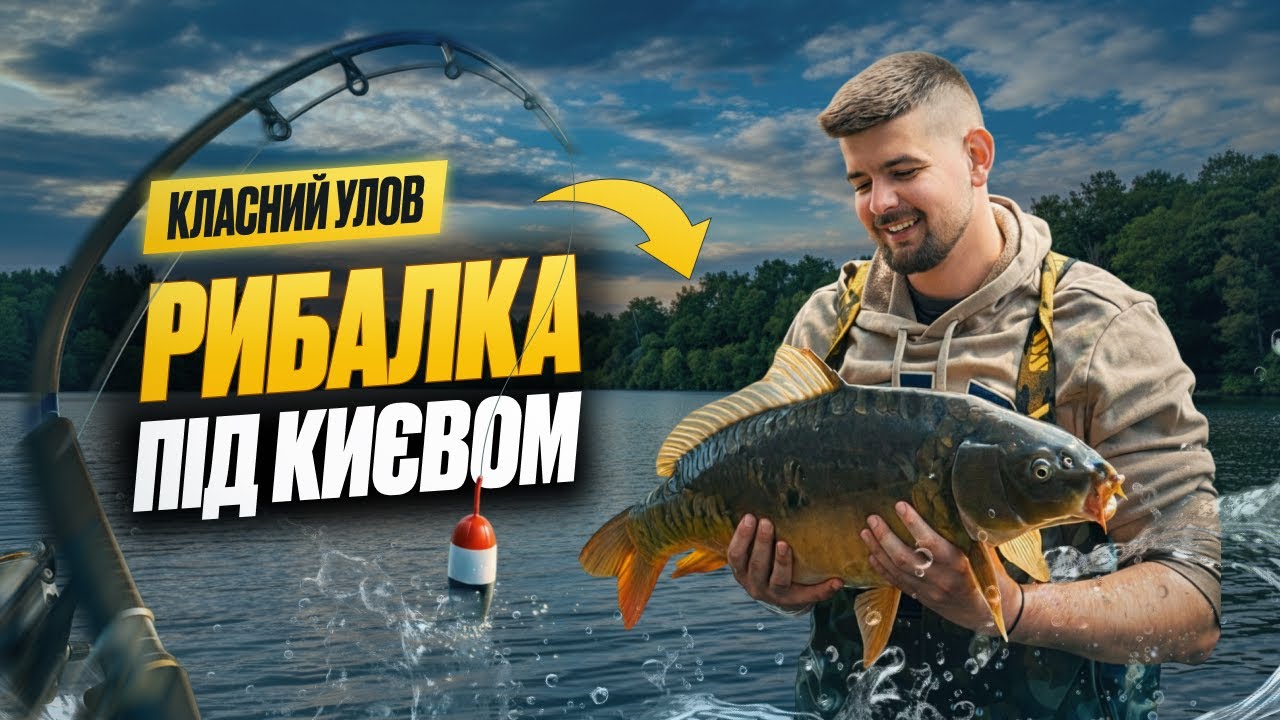 Рибалка на трофейному озері під Києвом | Потрапив на рибалку з досвідченим рибалкою | Класний улов