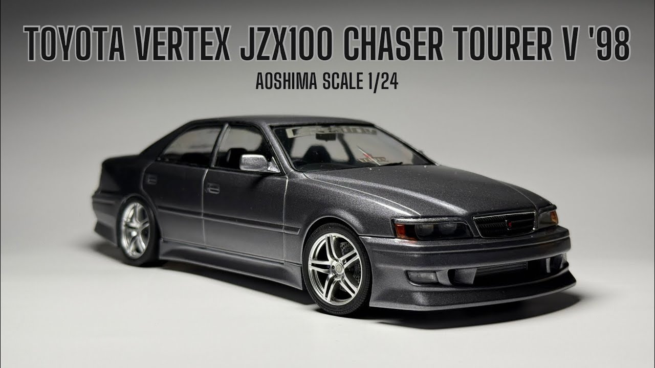 Building Toyota JZX100 Chaser Tourer V '98 Vertex 1/24 unboxing 4k