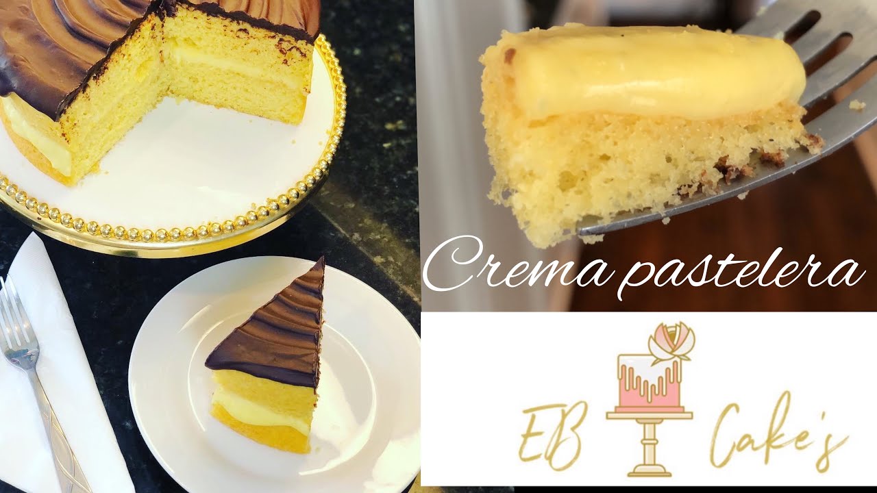 Crema pastelera |Boston cream pie Cake| chocolate Ganache