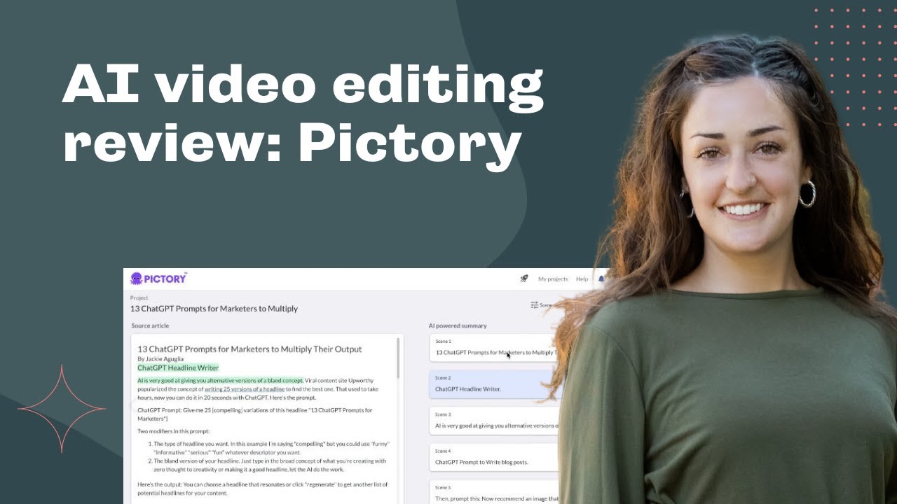 Turn Blog Posts Into Short Clips with Pictory - AI Video Editing Tool Review