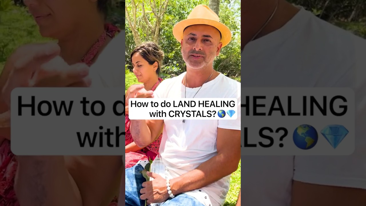 LAND HEALING Protocol with Crystals to connect Gaia to the 5D GRIDS 🌎💎