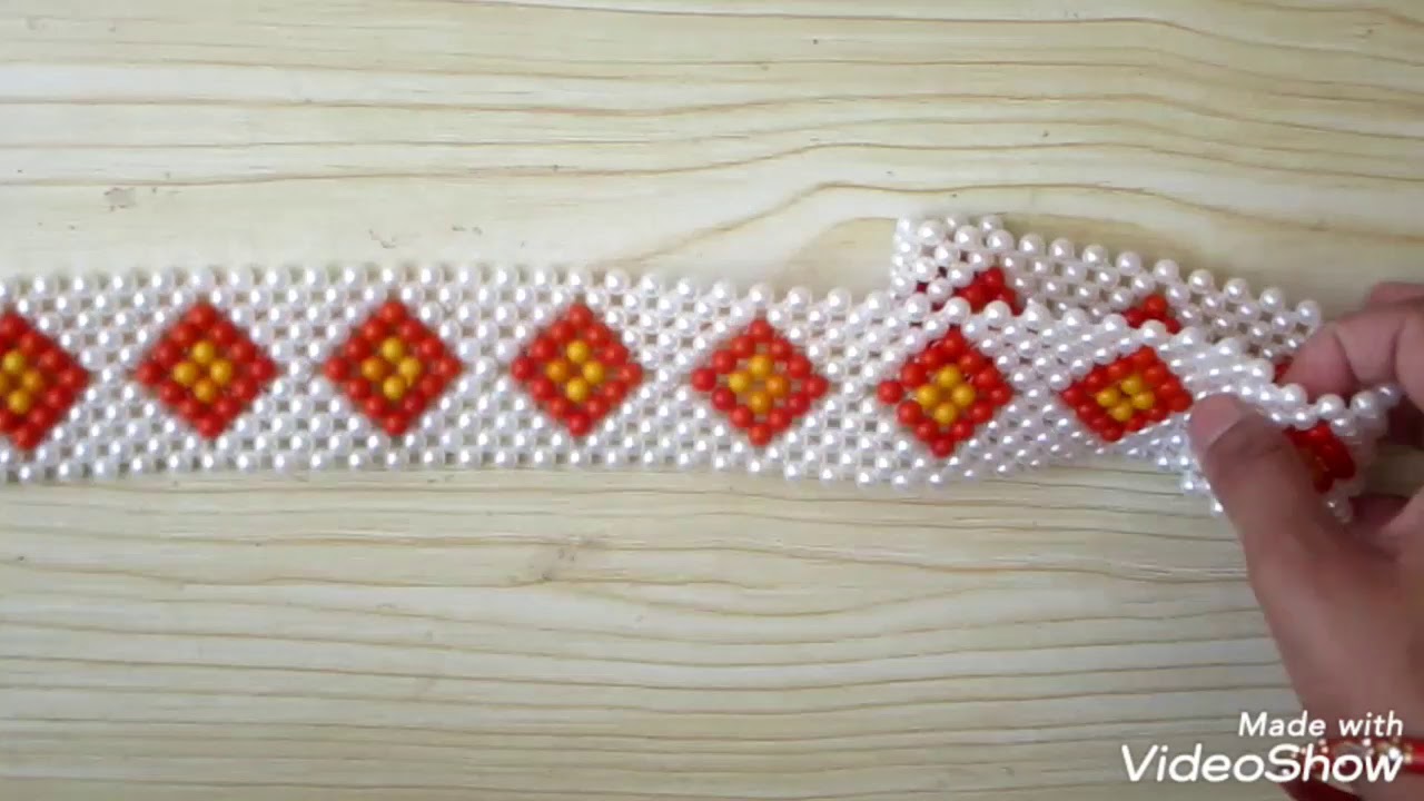 How to make bandhanwar at home| DIY pearl toran| how to make easy  moti toran at home|wall hanging
